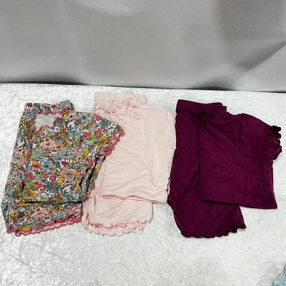 Vaenait Baby Pajama Bundle Lot 6 Pieces Size 120 (XL) 6-7 Years Old Girls Soft